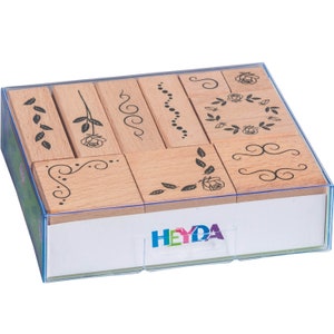 Holzstempel Set Ornamente 10-teilig