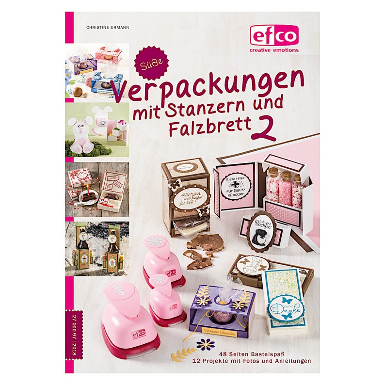 Bastelbuch Süße Verpackungen 2 mit Stanzern und Falzbrett image 1