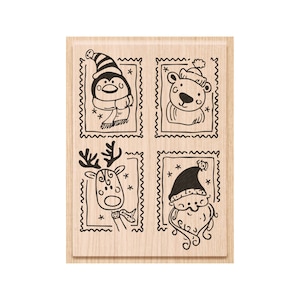 Holzstempel Weihnachtsgrüße | Weihnachtsstempel einteilig