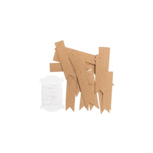 Anhänger Kraftpapier braun 24 Stück