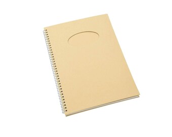 Notizbuch blanko mit Ovalausschnitt