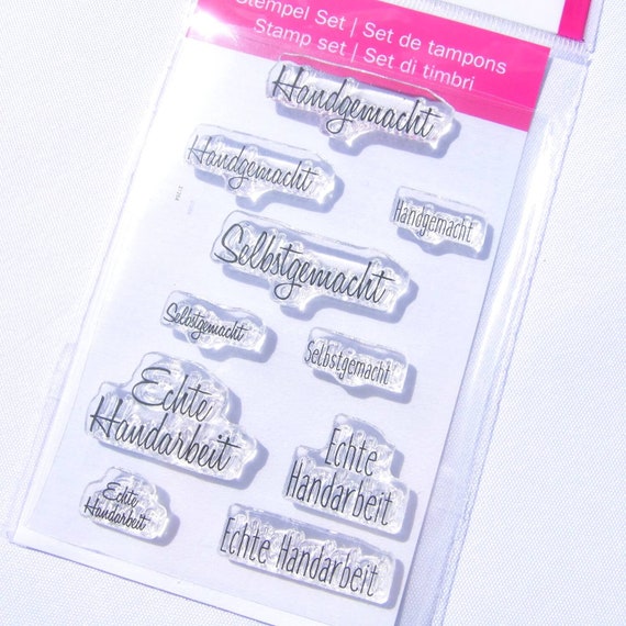 Clear Stamps Handmade Stamp Set For Handmade Stamp Set Rubber Etsy