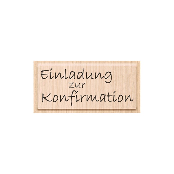 Stempel "Einladung zur Konfirmation"