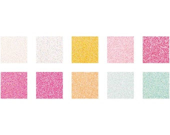 Bastelpapier Glitter Candy Mix 10 Blatt | 19.21EUR/qm