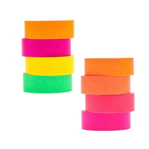 Tape Set Neon 4 Rollen a 10 m 0.27EUR/m  | Klebeband Papier