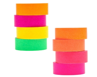 0.29EUR/m Tape Set Neon 4 Rollen a 10 m | Klebeband Papier