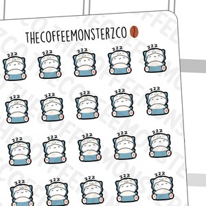 Snorlaxmotis - | Hand Drawn Planner Stickers and Bullet Journal Emoti Stickers E440