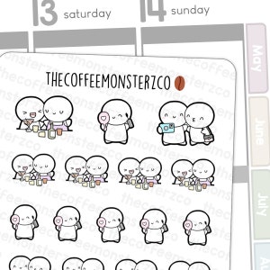 Girls Night Out | Hand Drawn Planner Stickers and Bullet Journal Emoti Stickers E147