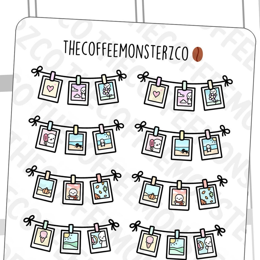 Make Memories Banner Hand Drawn Planner Stickers and Bullet Journal ...