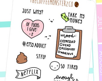 Relatable Life pt.3 - emti planner stickers C012