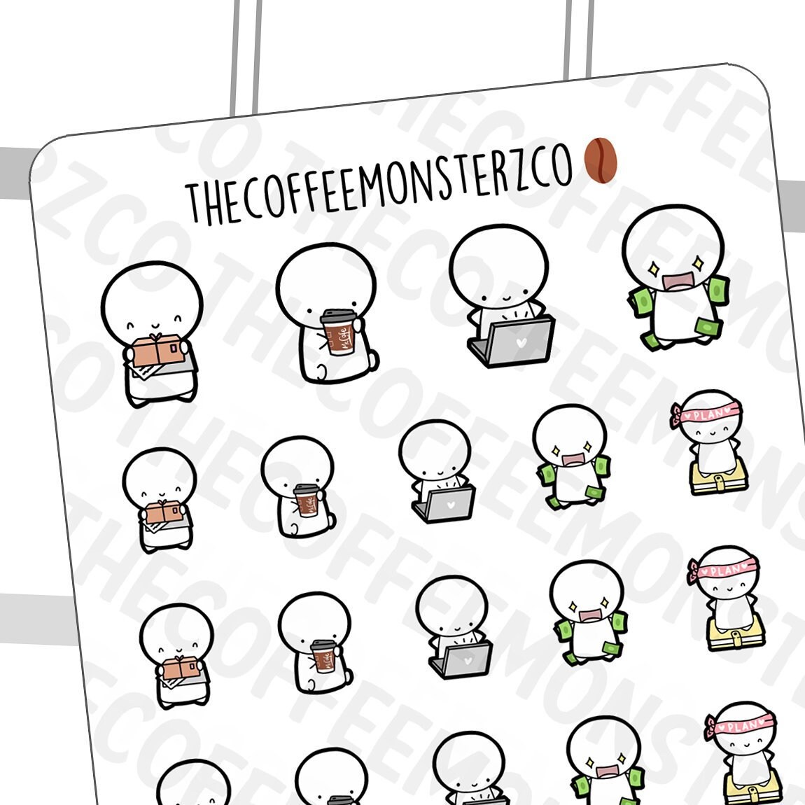 Happy Emotis Pt.2 - | Hand Drawn Planner Stickers and Bullet Journal …