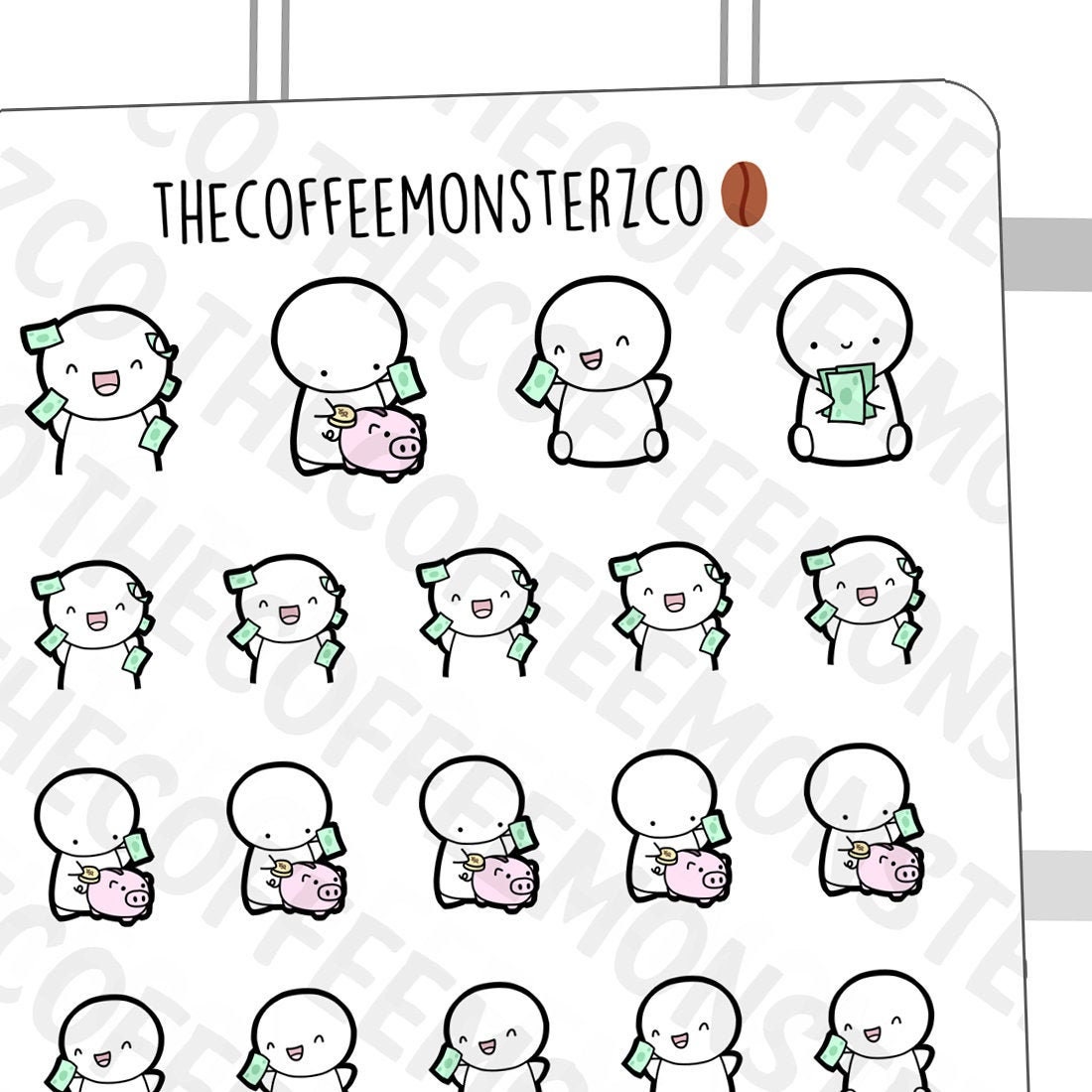 YAYY Money! | Hand Drawn Planner Stickers and Bullet Journal Emoti St…