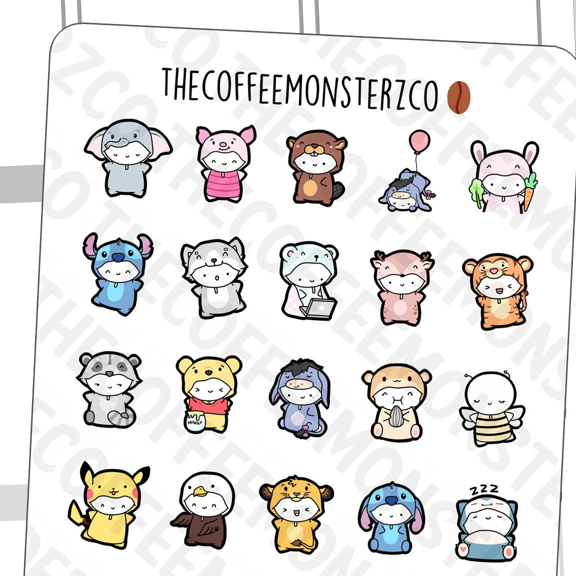 Onesie Sampler 2019 | Hand Drawn Planner Stickers and Bullet Journal …