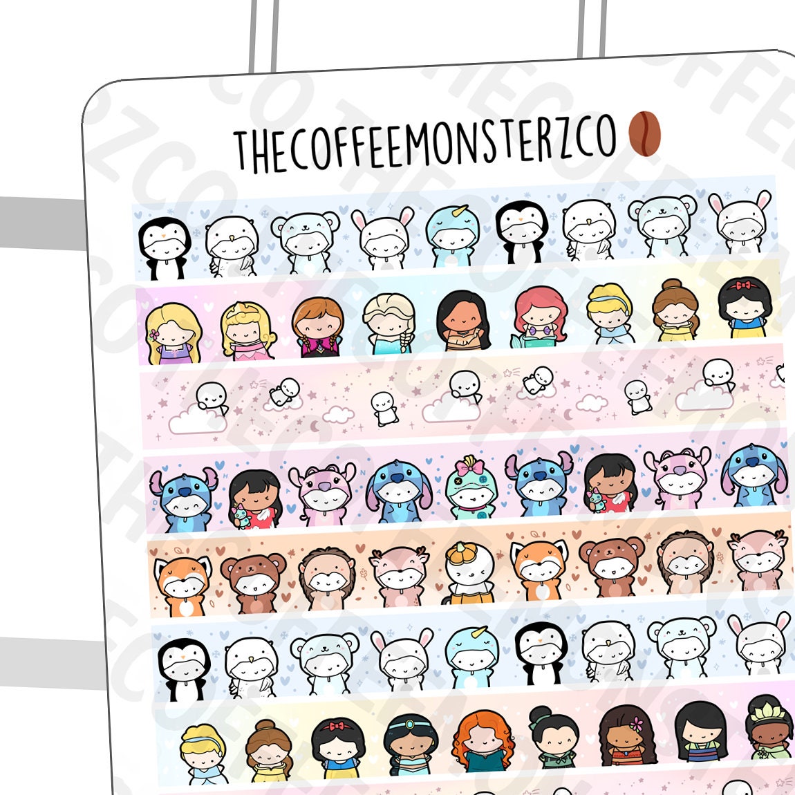 Non-presale Washi Strip Stickers Part 2 | Hand Drawn Planner Stickers…