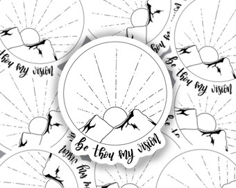 Be Thou My Vision Sticker für Laptop oder Wasserflasche