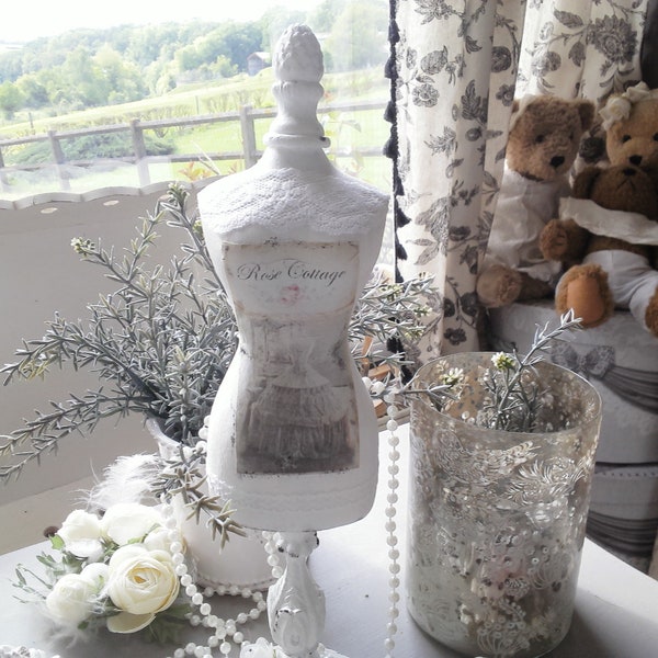 mannequin revisité shabby chic