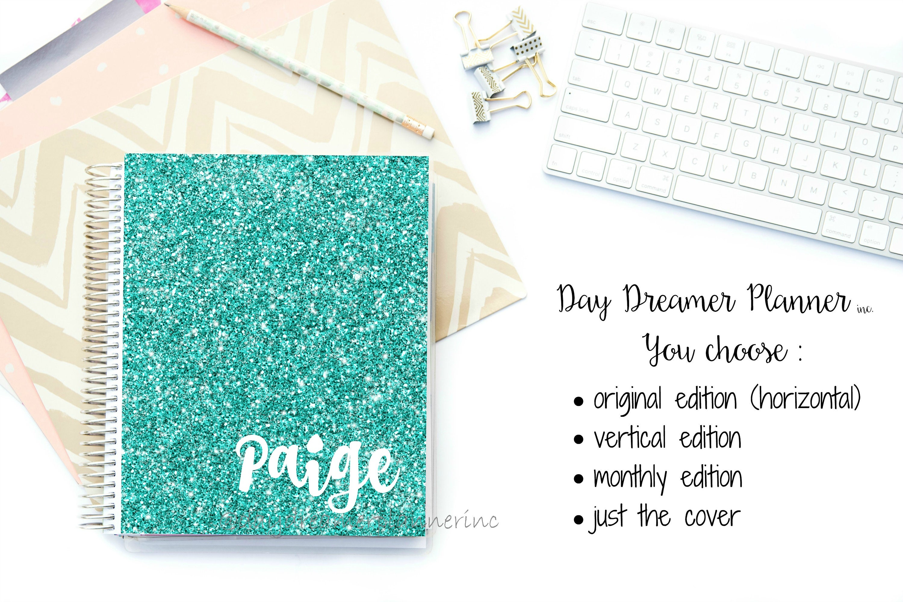 2018 Planner Glitter Planner Faux Glitter Pick Your Etsy