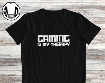 Gaming is mijn therapie-T-shirt: grappig gamercadeau