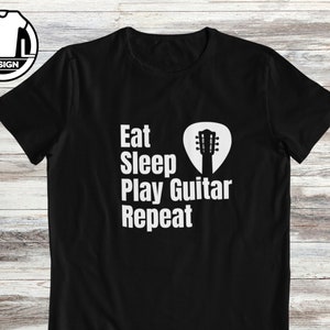 Eat sleep play guitar repeat, musician  T-Shirt, Art Teacher Tee, Music teacher shirt, guitar shirt, music gift tee, guitar player shirt
