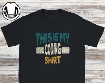 Lustiges Programmierer T-Shirt: "This is My Coding Shirt" - Programmierer Geschenk