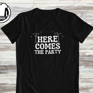 Hen party shirt, Maid of honour shirt, bachelorette t shirts, bride shirt, bridal party, bachelorette shirts, here comes the party.
