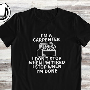 Rolig snickare-T-shirt, snickargåva till honom
