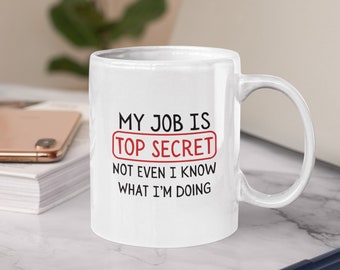 Mug citation drôle : tasse à café humour sarcastique, 11 oz