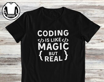 Camiseta engraçada de codificação: presente para programadores, camiseta técnica