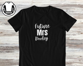 Camiseta personalizada para casamento da futura Sra.: presente para chá de panela