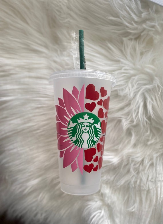 Reusable Plastic Cups With Lids 24oz Venti Size Craft Clear Cup 4