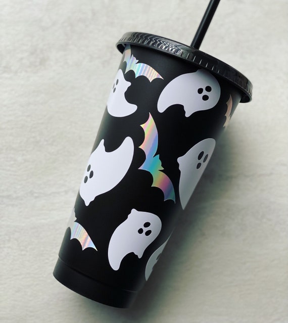 Halloween Cold Cup / Bats Cup / Ghost Cup / Pumpkin Cold Cup / 