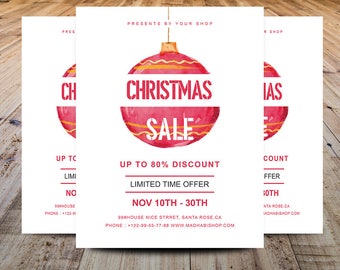 christmas sale etsy christmas sale flyer
