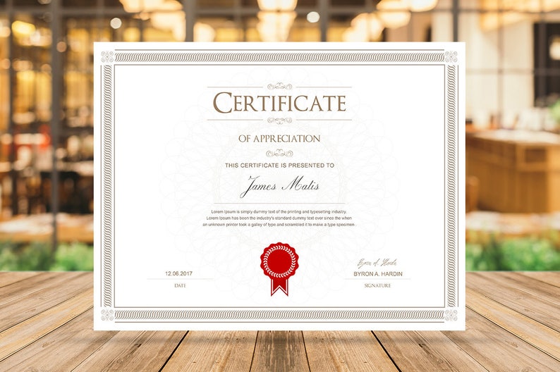 Editable Certificate Template Multipurpose Certificate Template Printable Certificate Template MS Word Template Photoshop Template image 2