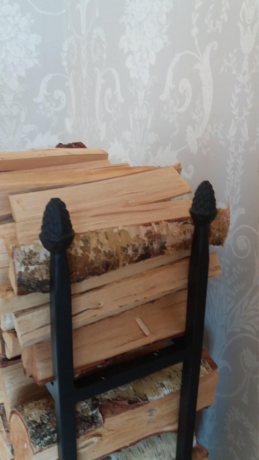 Large Log Holder/Basket 1 Meter Tall Pine Cone top with Etsy