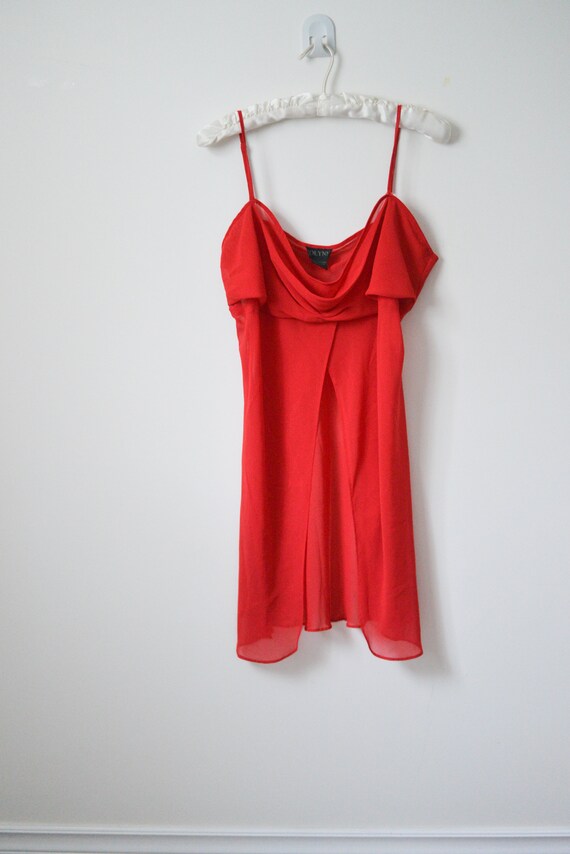 sheer slip dress