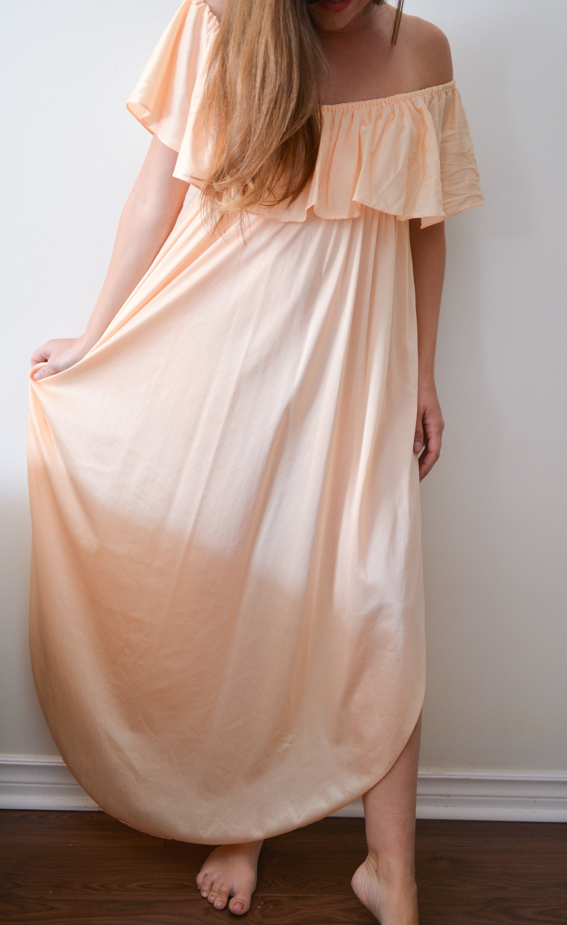 chinese dress ladies Pink Peach Charlotte Maxi Dress