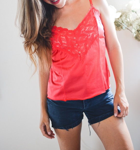 Red Lace Camisole
