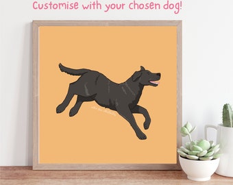 Personalised Dog Portraits/ Unframed Dog Prints/ Customised Pet Portrait/ Dog Lover Gift