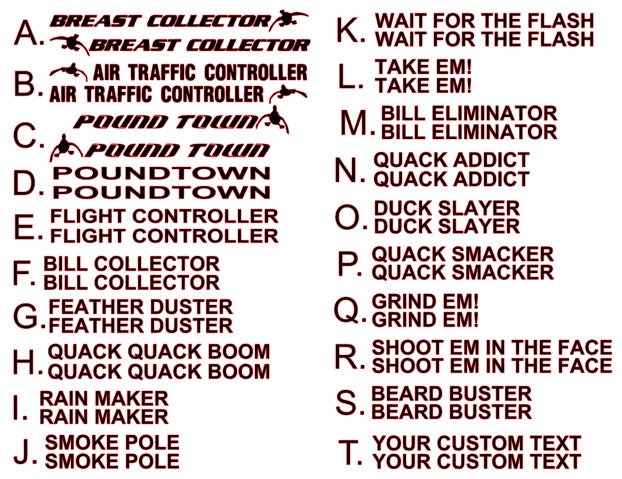 Shotgun Barrel Decal Stickers Custom Sayings Personalized Etsy