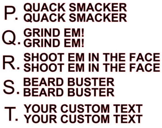 Shotgun Barrel Decal Stickers Custom Sayings Personalized Etsy