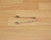 Silver Plated Sugar Tongs, with Kings Pattern Handle - Vintage Cutlery, Tableware, Flatware