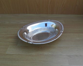 Silver Plated Cake/Sweet Bowl - Falstaff, Made in England - Vintage Silverplate