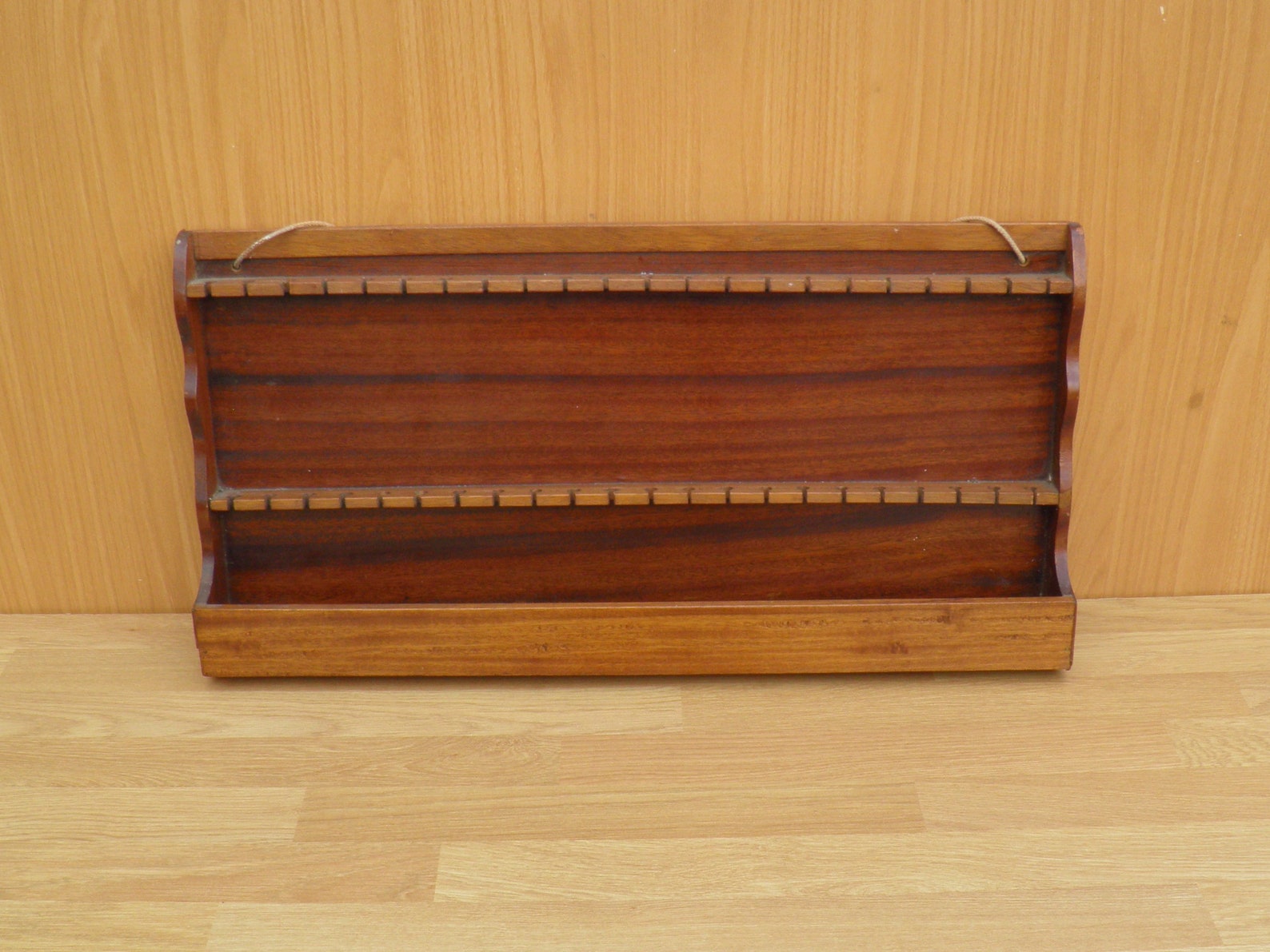 Wooden Spoon Display Rack 44 Spaces Vintage Etsy UK