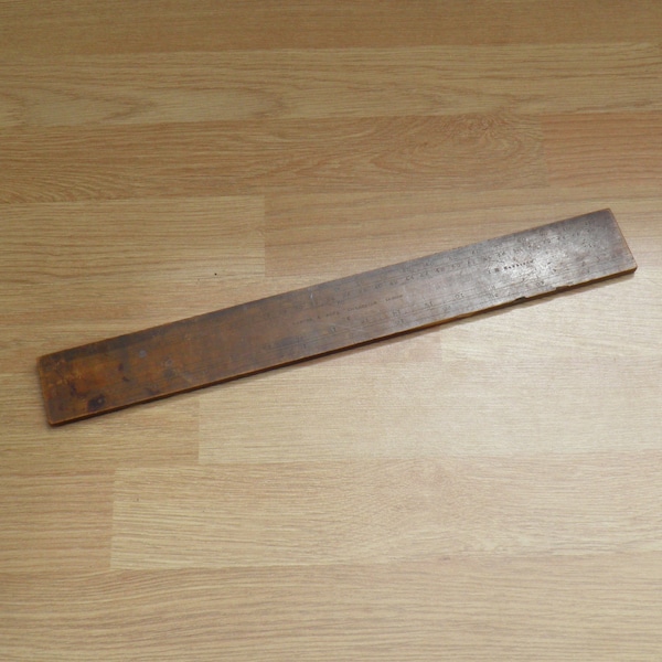 Wooden Centring/Centre Finding Ruler - Reeves & Sons, Cheapside, London - Vintage Stationary, Measuring Tool