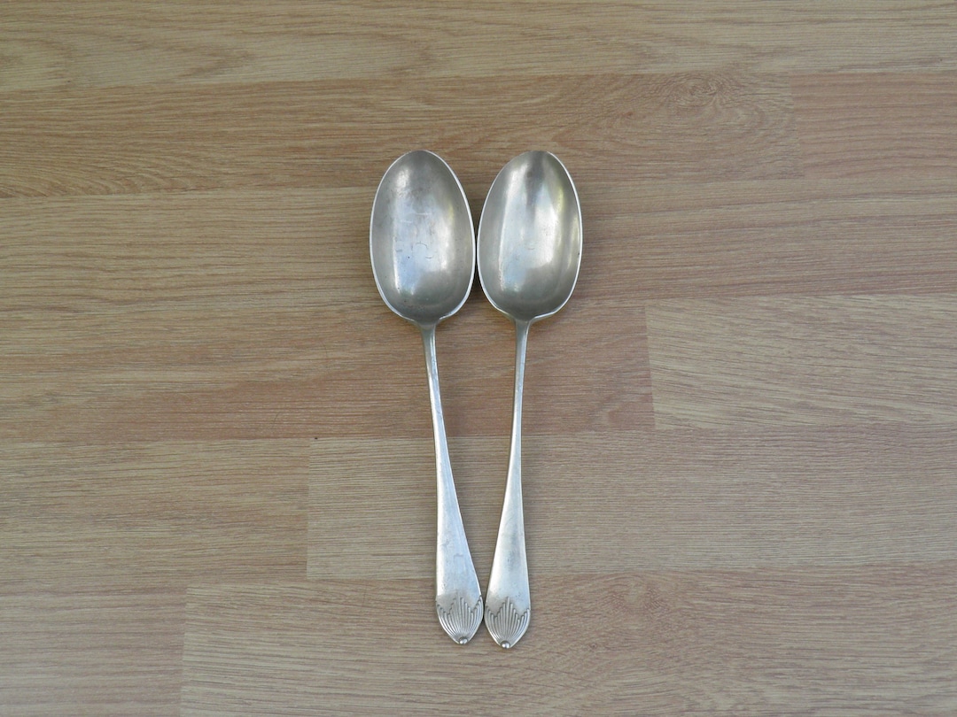 Silver Plated/epns Dessert Spoons Vintage Cutlery, Tableware, Flatware