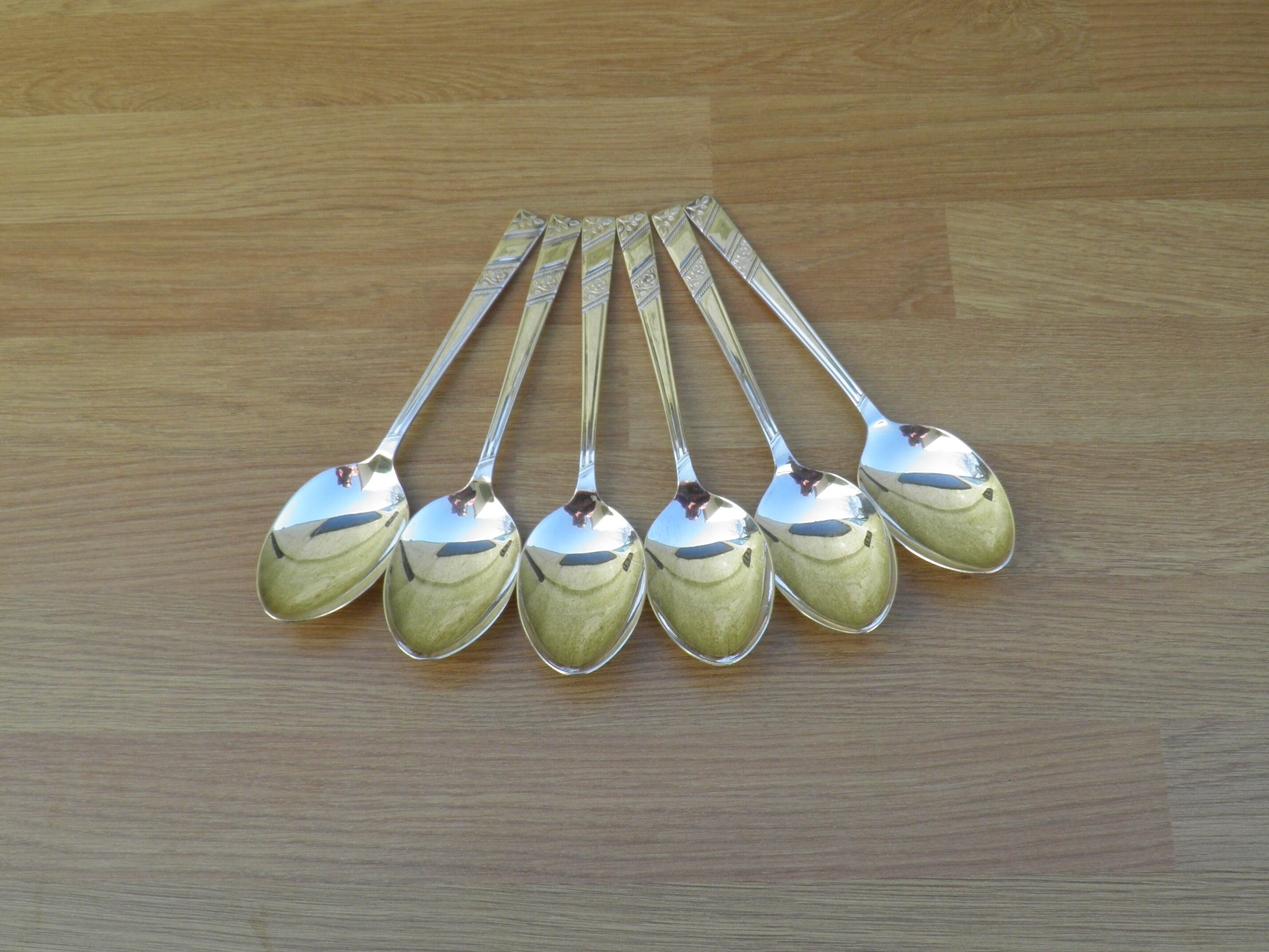 Silver Plated Dessert Spoons Made by Viners Silver Rose Etsy