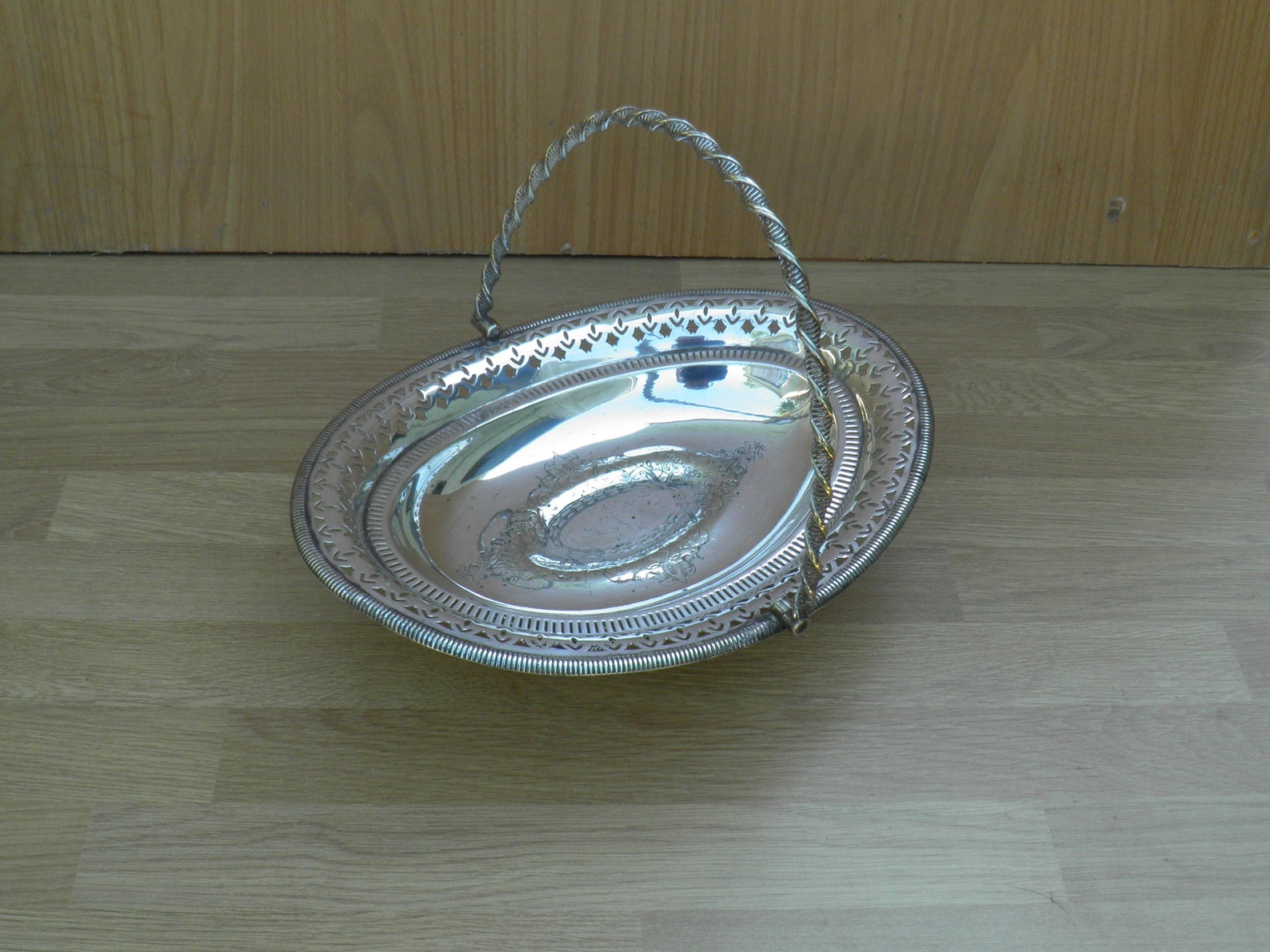 Antique Silver Plated Cake Basket Made by Walker & Hall Etsy