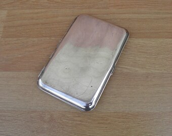 Silver Plated Cigarette Case - Vintage