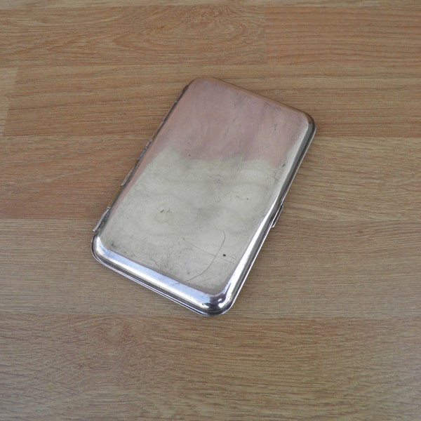 Silver Plated Cigarette Case - Vintage