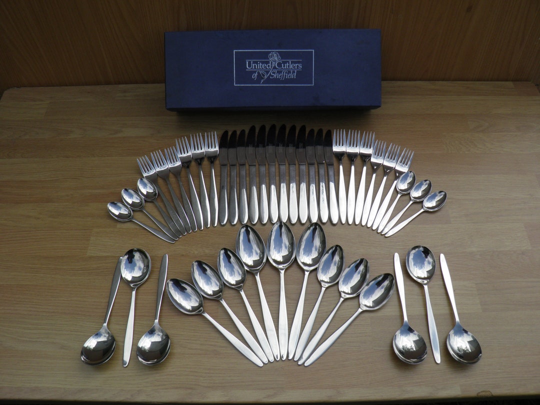 45 Piece Stainless Steel Cutlery Set, Boxed, United Cutlers of